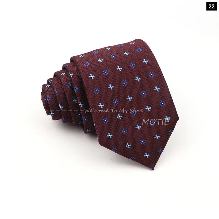 Deep Blue Striped Polyester Neckties For Business Weddings And Daily Wear