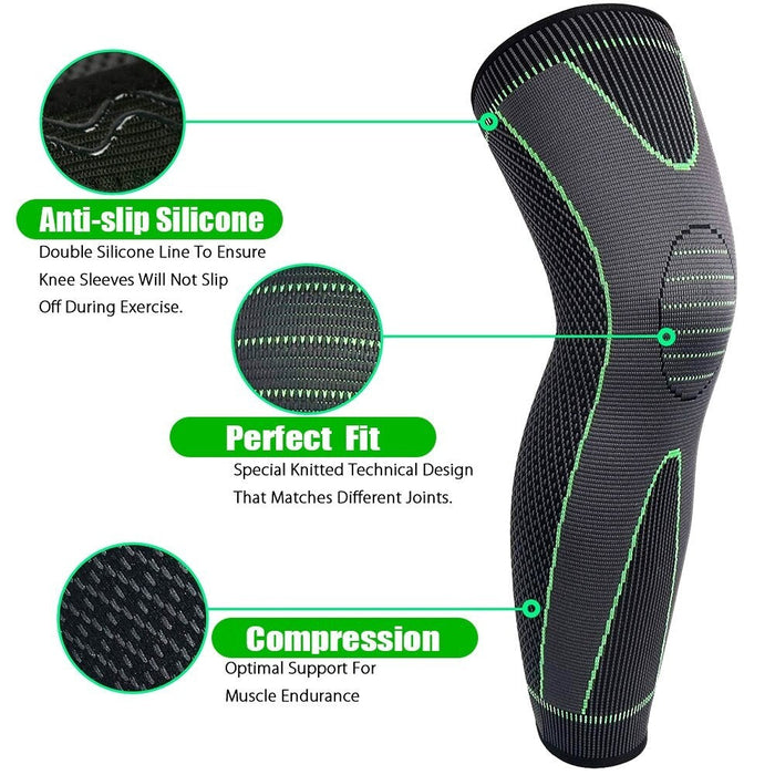 Full Leg Knee Protect Sleeves For Cycling Football Basketball