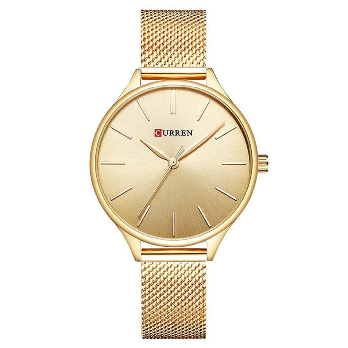 Elegant Simple Stainless Steel Quartz Wristwatches For Ladies