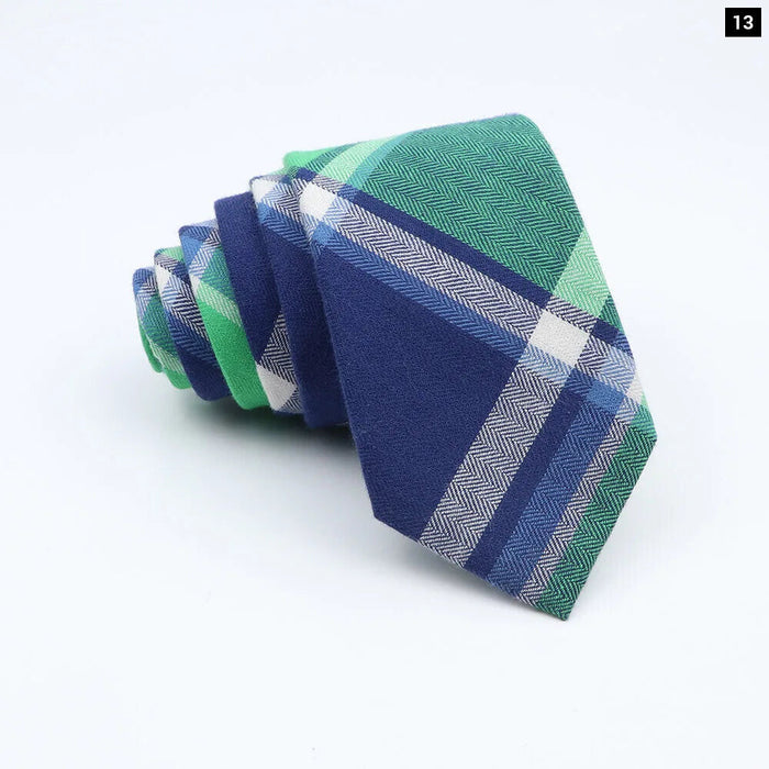 Cotton Plaid Ties For Weddings