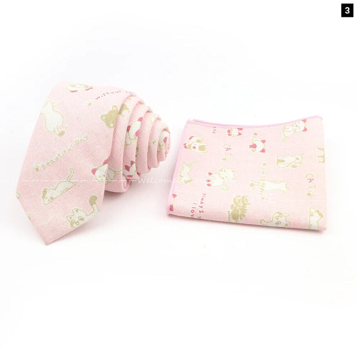 Unisex Linen Ties Set For Weddings And Business