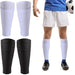 1pair Soccer Protective Shin Guard Socks With Pocket