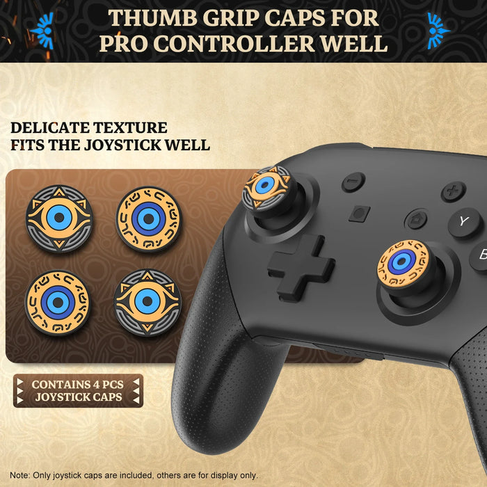 Silicone Non-Slip Cap Case Thumb Grips Cover Analog Thumb Stick Joystick Caps Compatible Nintendo Switch For Pro Controller