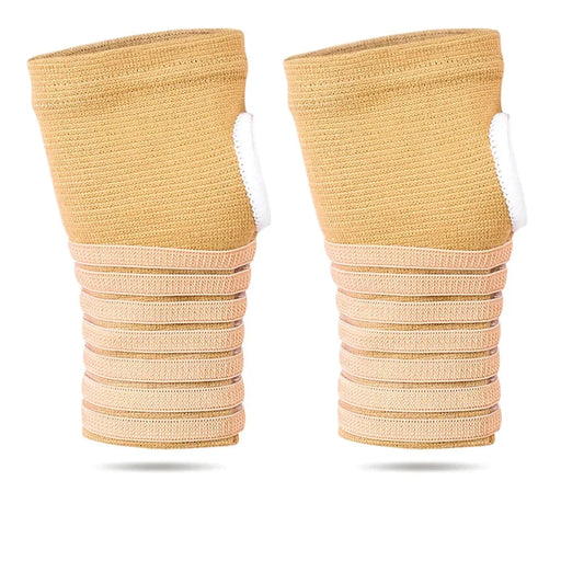 2 Pcs/pair Soft Knitted Cotton Wrist Brace With Adjustable