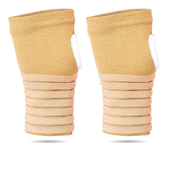 2 Pcs/pair Soft Knitted Cotton Wrist Brace With Adjustable