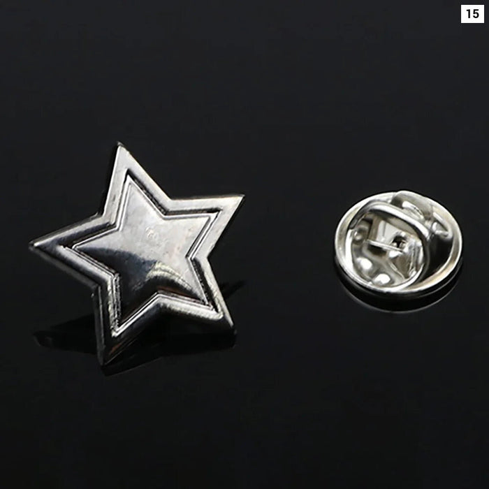 Shine Bright With Our Novelty Crown Star Lapel Pin For Suits Dresses