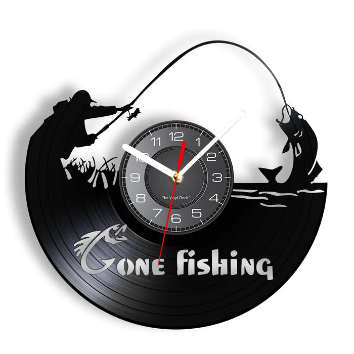 Handmade Fishing Wall Clock For Fishermen