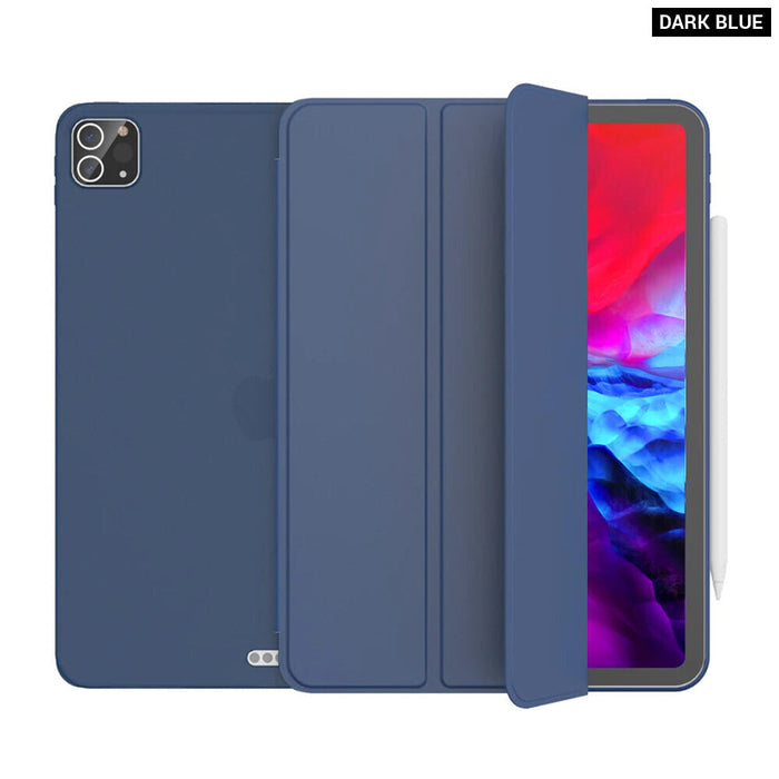 Smart Cover For Ipad Pro 11 12.9 Pu Leather Silicone Case