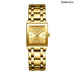 Golden Quartz Wristwatches For Female Male Fashion 30m