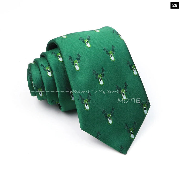 Santa Claus Necktie For Christmas And Halloween Parties