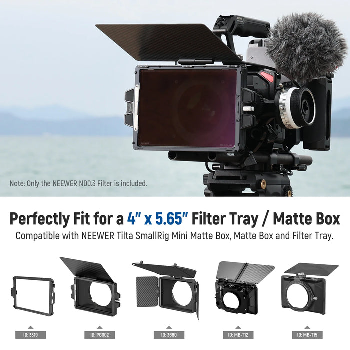 4X5.65 Cinema Nd Filter Compatible With Tilta/Smallrig Matte Box Hd Optical Glass