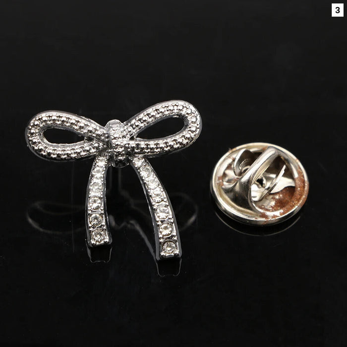 Bowknot Brooch For Men Suit Accessory