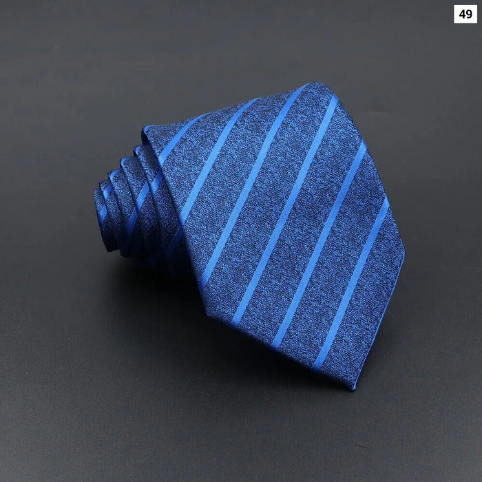 Classic Jacquard Plaid Tie For Business Weddings And Daily Wear