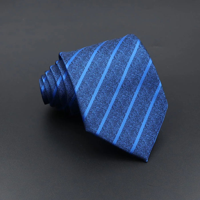 Classic Jacquard Plaid Tie For Business Weddings And Daily Wear