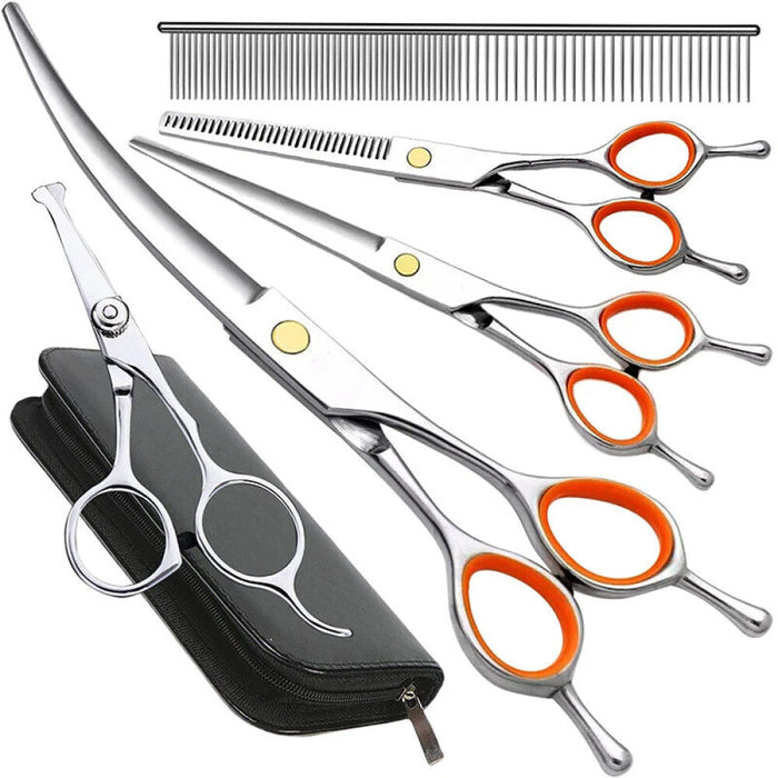 Dog Grooming Kit Face Paws Body Scissors Set