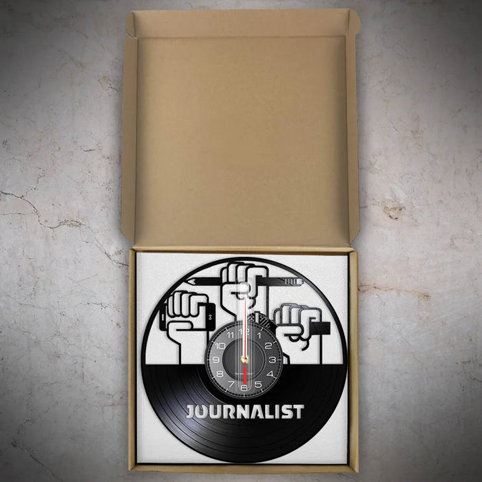 S Reporter Vinyl Record Wall Clock