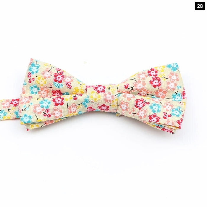 Colourful Floral Bow Ties Fashionable And Fun For Kids