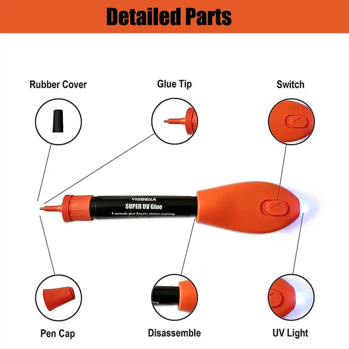 5 Sec Fix Glue Pen Uv Repair Tool