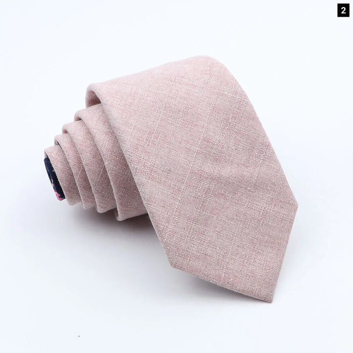 Colourful Two-Sided Floral Cotton Tie For Weddings And Parties