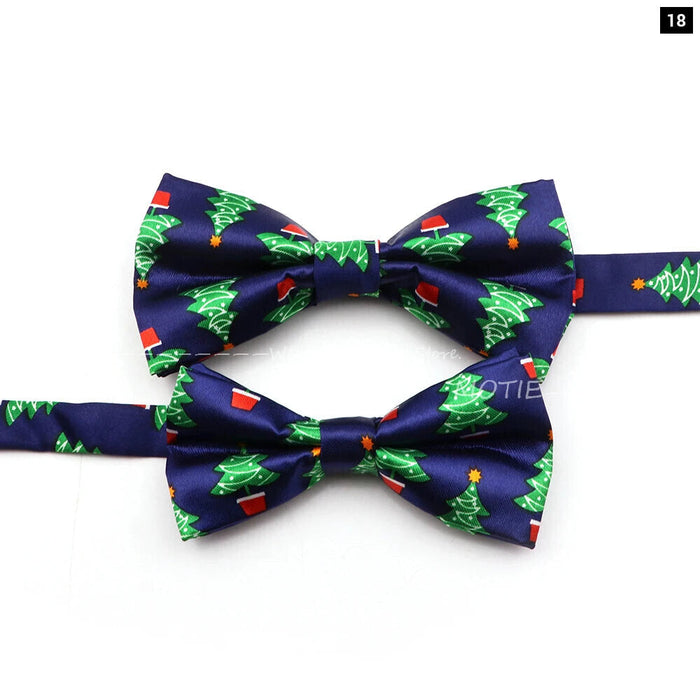 Christmas Bowtie Snowflake Pattern Polyester Parent-Child Wedding Party Accessories