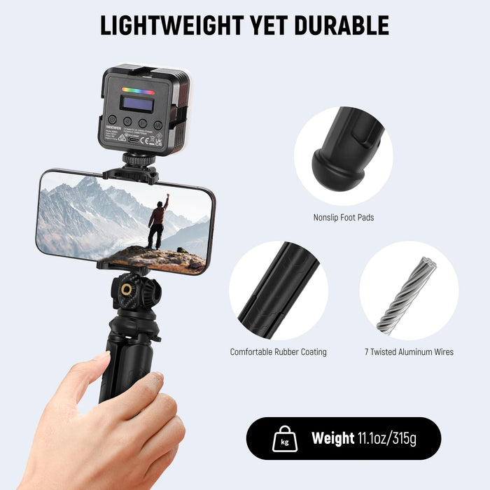 Flexible Mini Tripod With Remote For Iphone Gopro And Insta360 Vlog Selfie Stick Stand