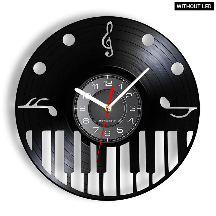 Musical Vinyl Record Wall Clock