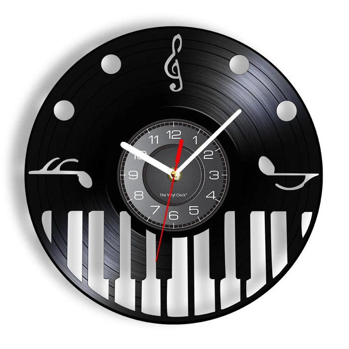 Musical Vinyl Record Wall Clock