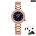 Wristwatches For Women Stainless Steel Bracelet Rhinestones