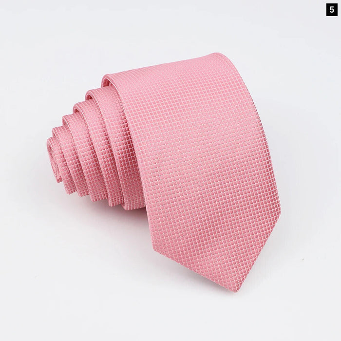 Classic Slimplaid Neck Ties For Men Business And Wedding Essential