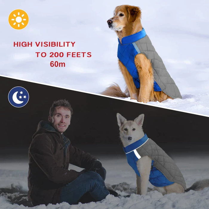 Winter Dog Coat Waterproof Reflective Cozy For Small Medium Large Dogs