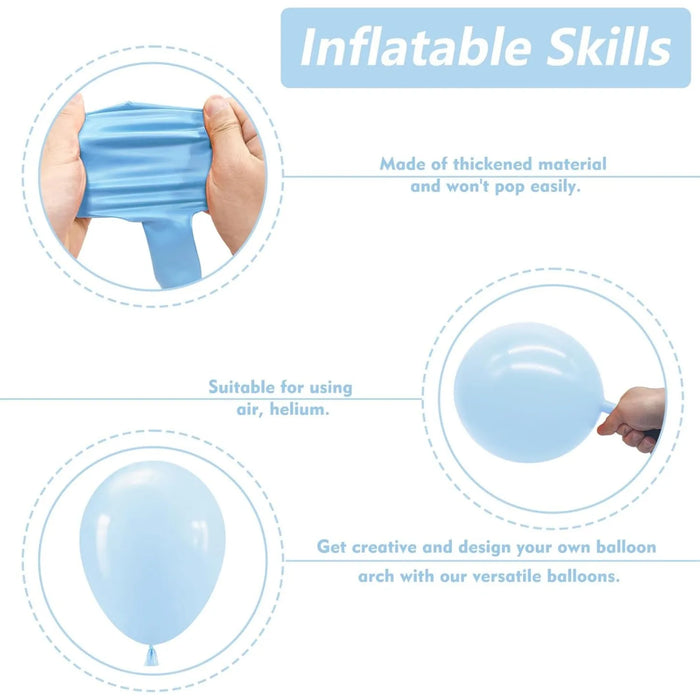 The Garland Set Consists Of 103 Matte Light Blue Latex Balloons Suitable For Engagement Valentine'S Day Birthday Decorations