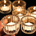 2 Glass Tealight Holders For Home Decor