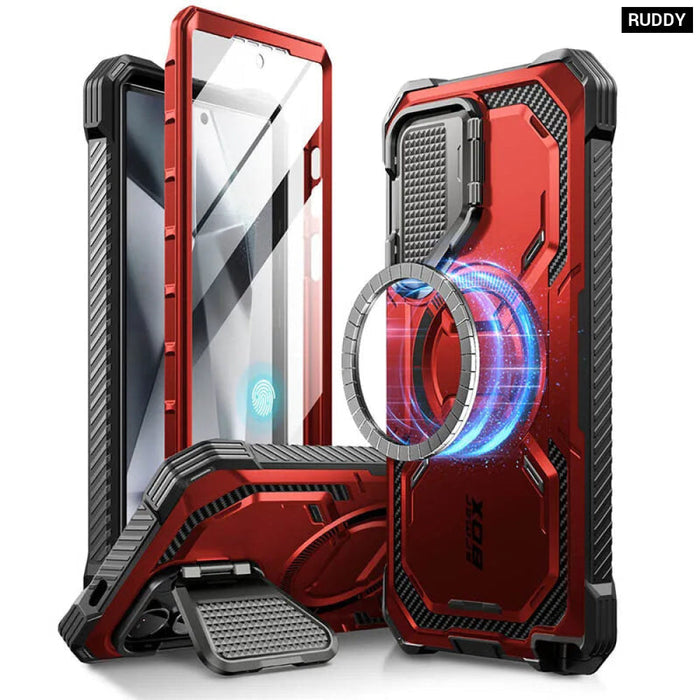 For Samsung Galaxy S24 Ultra 6.8 Inch Armorbox Full-body Rugged Case With Built-in Screen Protector