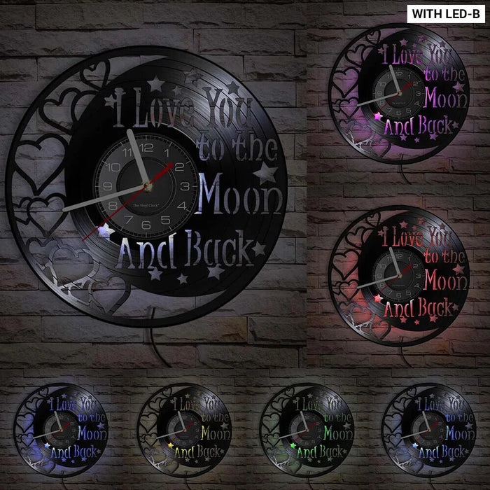 Inspiring I Love You To Infinity Vinyl Clock