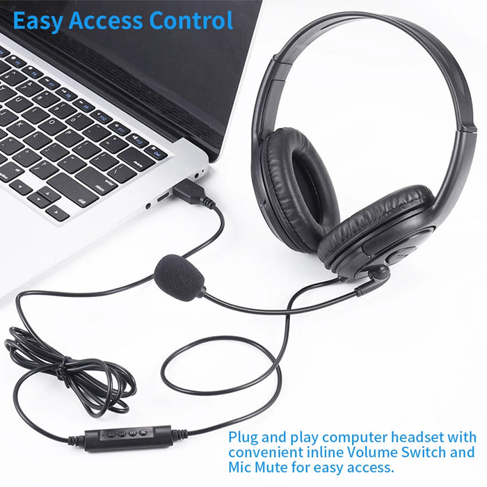 Usb Gaming Headset With Mic And Bass