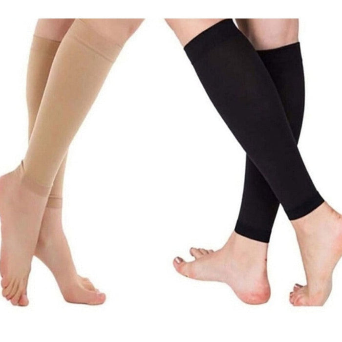 1 Pair Sports Calf Footless Compression Socks for Splints Varicose Veins Lymphedema