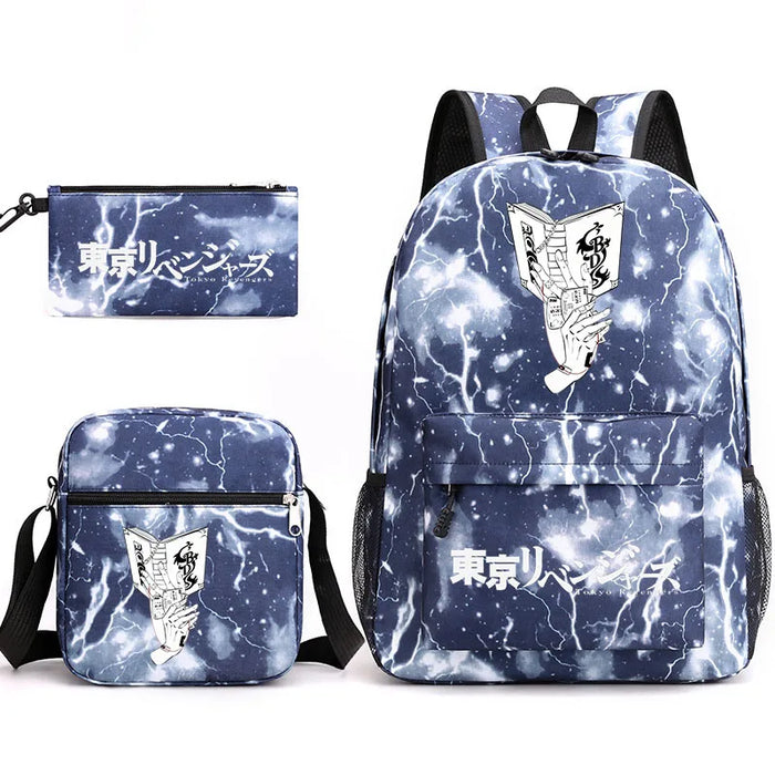 Tokyo Revengers Backpack For Youth Anime Print School Bag For Boys And Girls