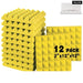 Soundproofing Acoustic Foam Sponge Pad 12 Pcs Wall Decal