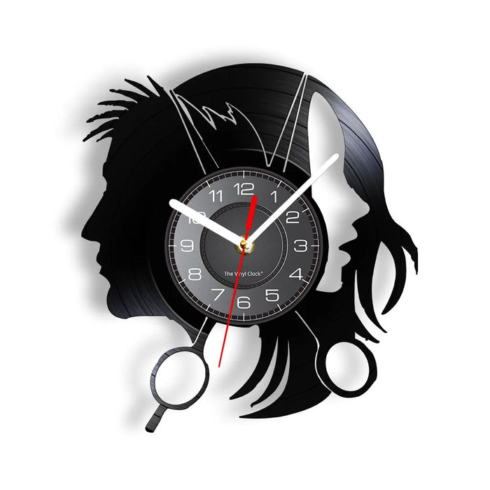 Hair Salon Logo Wall Clock