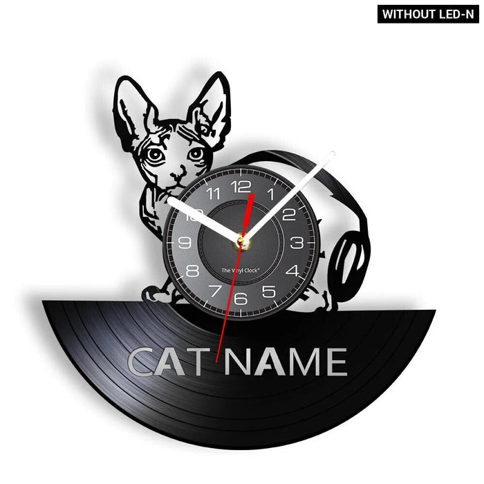 Kitten Cats Vinyl Record Wall Clock