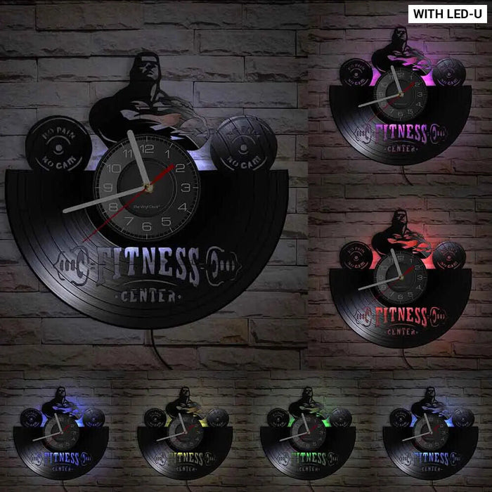 Silent Fitness Gym Wall Clock