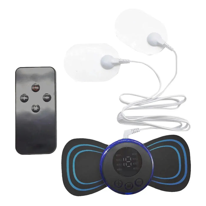 8 Mode Rechargeable Neck Massager With Remote Control Ems Low Frequency Pulse For Muscle Relaxation And Pain Relief