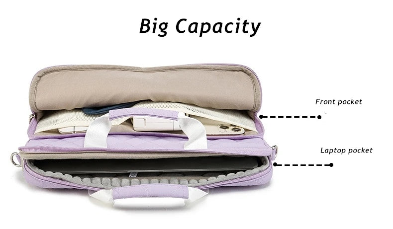 For Macbook Air Pro Notebook Mens 13,14,15,15.6 Inch Shoulder Messenger Case Waterproof Laptop Bag