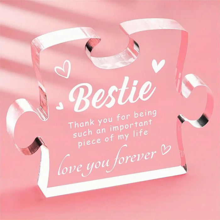 Custom Acrylic Puzzle Board Bestie Thank You Gift