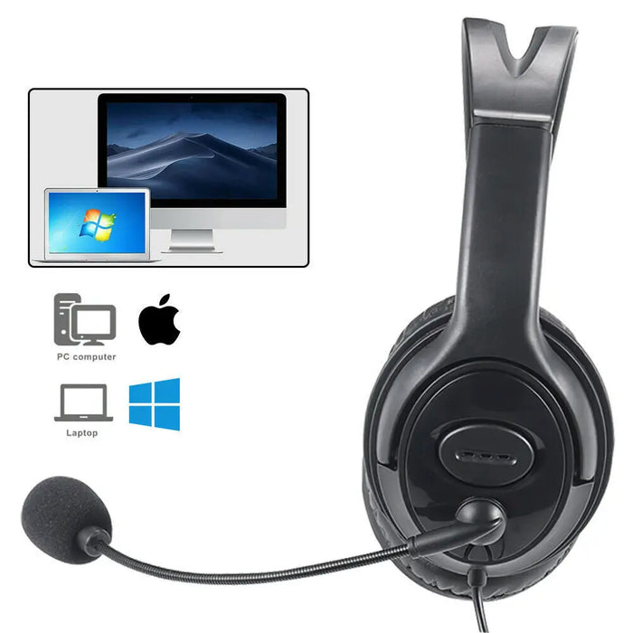 Noise Cancelling USB Headset with Mic