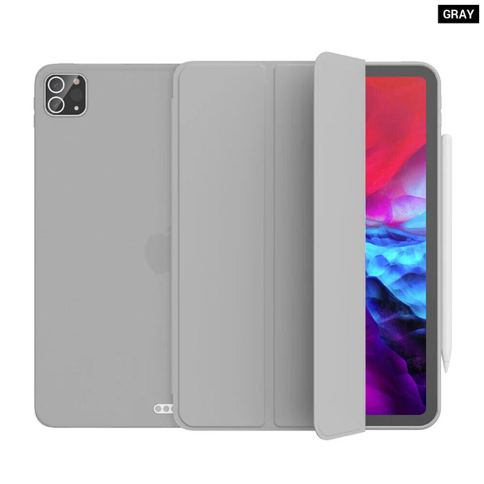 Smart Cover For Ipad Pro 11 12.9 Pu Leather Silicone Case