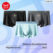 Pack Of 3 Breathable Ice Silk Mens Boxer Shorts