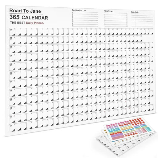 2024 Kawaii Wall Calendar Yearly Planner Memo Pad