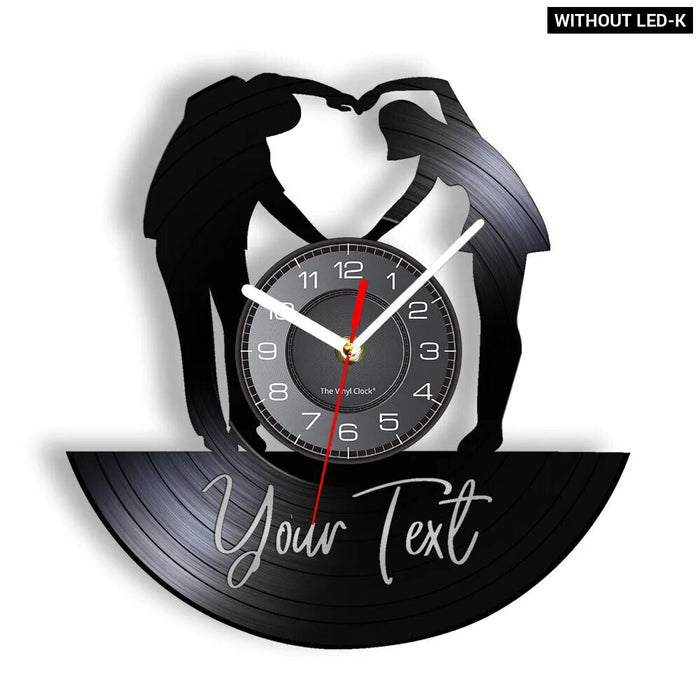 Custom Vinyl Record Wedding Clock