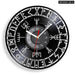 Scandinavian Viking Wall Clock With Norse Symbols